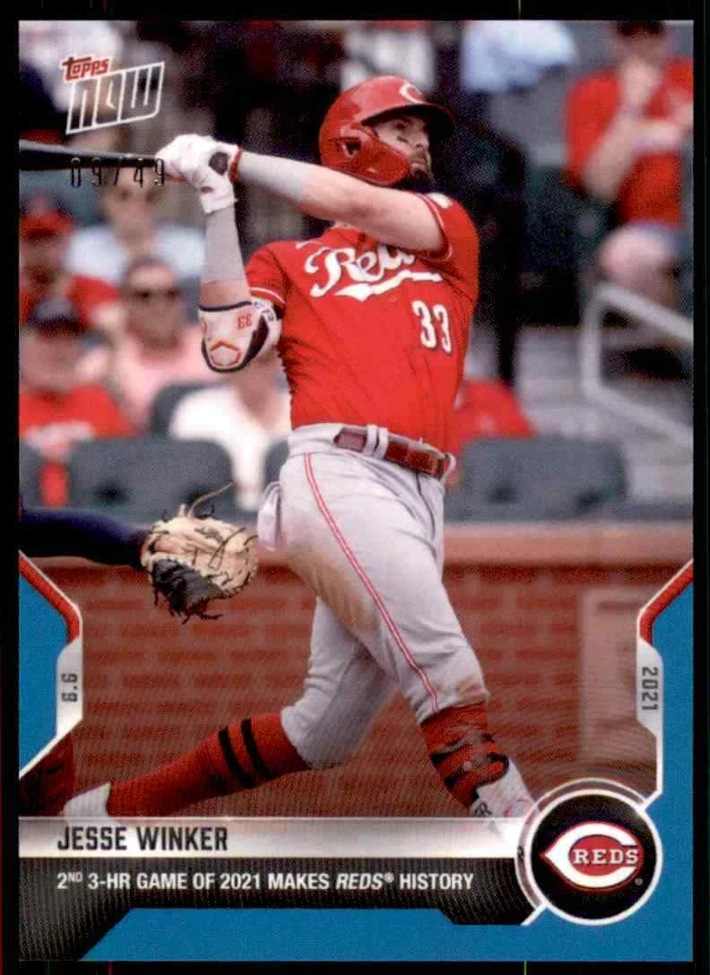 2021 TOPPS NOW BLUE JESSE WINKER 09/49 CINCINNATI REDS #322 | eBay