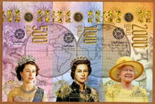 POLYMER SET El Club De La Moneda 500-1000-2000 Reales QEII 2019