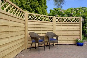 Sichtschutzzaun Sichtschutz Holz Larche Gartenzaun Baikal Lamellenzaun Trennwand Ebay