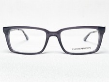 NEW Emporio Armani EA3030 5029 Mens Transparent Grey Eyeglasses Frames 53/17 140