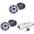 Clarion Marine 4 Channel Amp & 2 CMSP 771RGB SWG 7.7