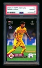 2023-24 TOPPS NOW #40 LAMINE YAMAL RC YOUNGEST STARTER EVER BARCELONA SP PSA 10!