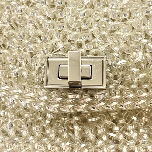 ANTEPRIMA Shoulder Bag 999 Collection Lucket Pure Silver Authentic - Picture 11 of 24