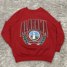 Vintage University of Alabama Red College Spellout Sweatshirt Size M