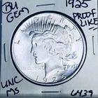 1925 P BU GEM PEACE SILVER DOLLAR UNC MS+++ U.S. MINT RARE COIN 6439