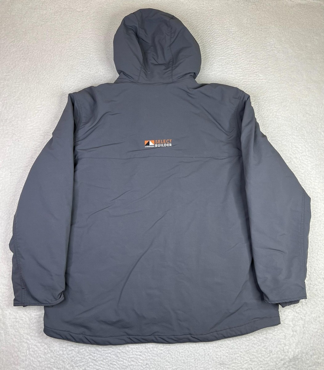 Carhartt Super Dux Coat Mens XL Gray Hooded Insulated Work Parka