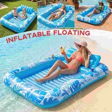 Inflatable Tanning Pool Lounger Float - 4 in ...