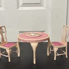 Mattel Barbie 1984 Vintage Sweet Roses Dining Table Dreamhouse W/ 2 Chairs