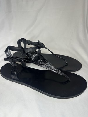 Vince Woman s Strappy Sandals Sz 9 Deja Black Leather