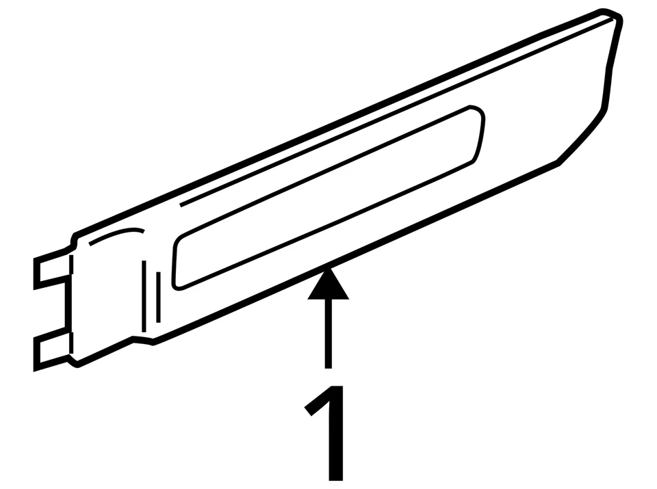 SE ADAPTA A MOLDURAS GMC ENVIY 2005-2009 ASM RR S/D (DERECHA) PR 89046022 - NUEVO OEM 89046022 Foto 3 de 3