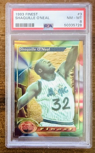 1993-94 Topps Finest - Shaquille O'Neal #3 PSA 8