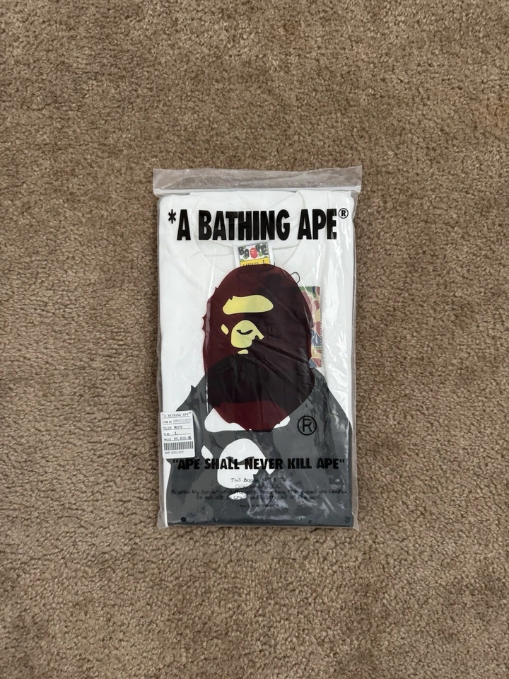 Camiseta BAPE Bicolor Big Ape Head Talla Grande Foto 3 de 4