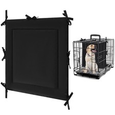 Dog Crate Divider Panel, Black Thick Dog Kennel Divider with Ties, Puppy Acce...