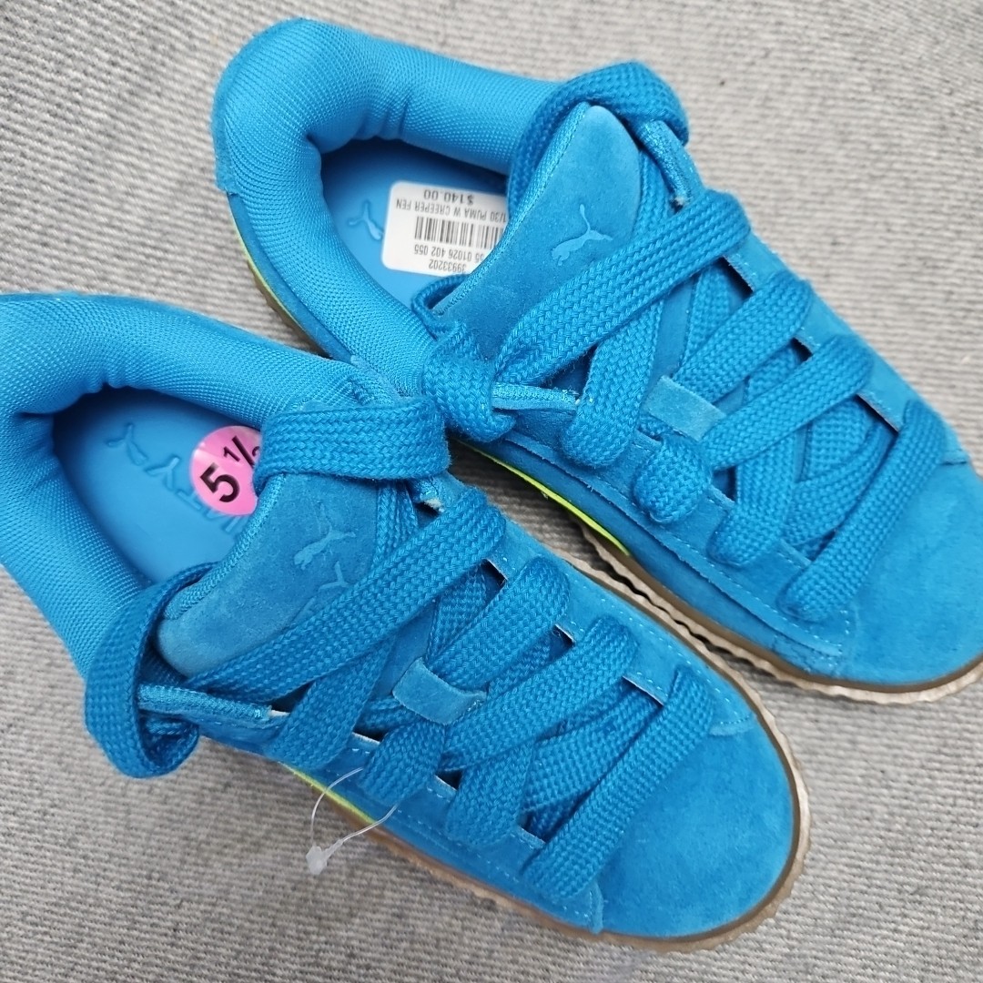 PUMA x Fenty Creeper Phatty Womens Casual Shoes, Blue Suede Size 5.5 thumbnail 5