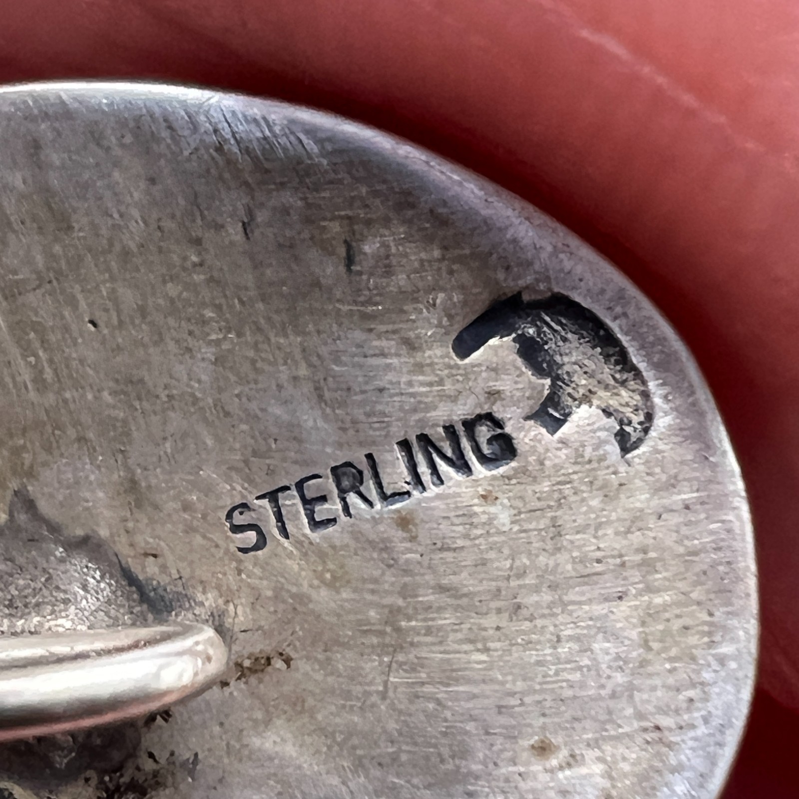 Vintage Hopi Native Lawrence Saufkie Signed Sterling Silver Stick Pin