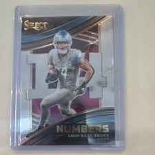 Panini Select Numbers Amon-Ra St. Brown #NMB-AST Detroit Lions Football Card
