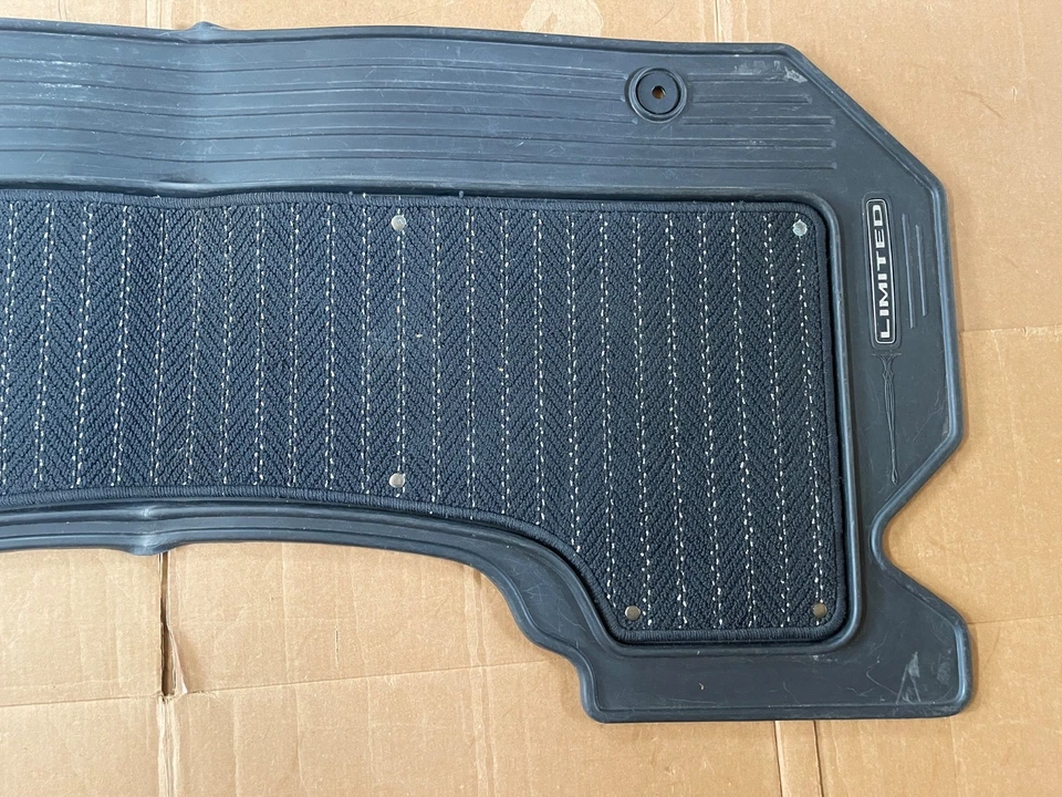 2019-24 DODGE Ram 1500 Limited Crew RUBBER ALL WEATHER Rear Floor Mat OEM MOPAR - Image 3 of 4