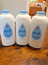 Lot of 3 Johnson's Aloe Vera  Vitamin E Baby Powder W/Natural Cornstarch 22oz