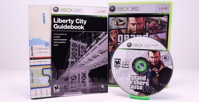 Grand Theft Auto IV GTA 4 Microsoft Xbox 360, 2008 Complete CIB incl. City Map