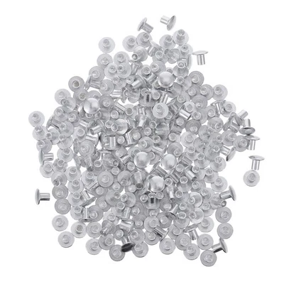 200Pcs Reusable Aluminum Alloy Flat Head Rivets Tone Durable Household - Image 1 of 4