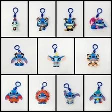 Disney Stitch Plays Dress Up Figural 3D Bag Clip - YOU CHOOSE!!