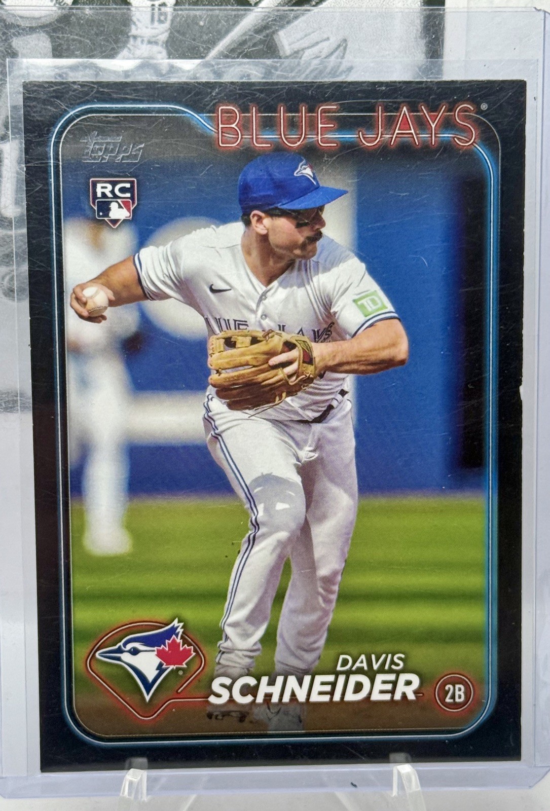 2024 Topps #189 Davis Schneider 66 /73 Black Border RC Rookie Blue Jays
