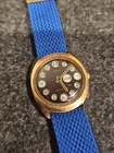 Vintage MensTimex Marlin Telephone Dial Watch Rare Brown Dial For Parts/Repair