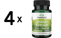 4 X Swanson Shilajit Extract, 400Mg - 60 Vcaps (183,29 Eur/Kg)
