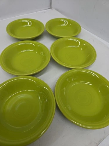 6 stacking Small DESSERT BOWL 5 3/8"Lemongrass Green  FIESTA