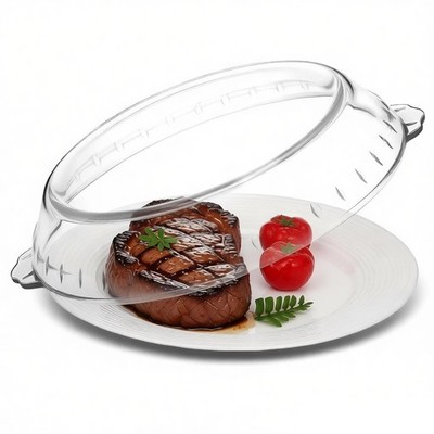 UKCOCO Mikrowellenplatte Glasabdeckung: 10 Zoll 28,00 x 25,00 x 4,60 cm, transparent 