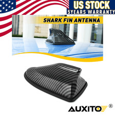Carbon Fiber Car Antenna Roof Shark Fin Antenna Aerial AM/FM Signal Radio Aerial