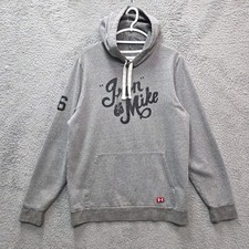 Under Armour Roots of Fight Iron Mike Tyson Gray Sweatshirt Hoodie Sz. Med RARE
