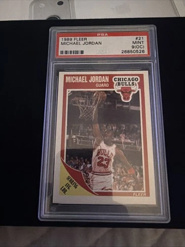 1989-90 Fleer Michael Jordan #21 PSA 9 OC Chicago Bulls Basketball