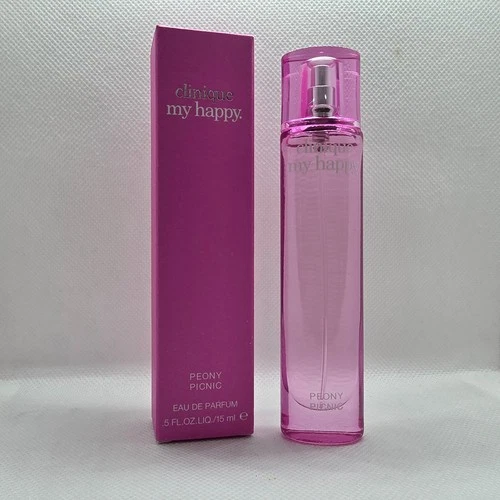 Clinique My Happy Peony Picnic Perfume Spray 0.5 oz, New In Sealed Box