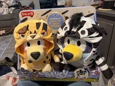 Bluey Siblings Interactive Plush 2-Pack Sound Effect Bluey  Bingo Brand New