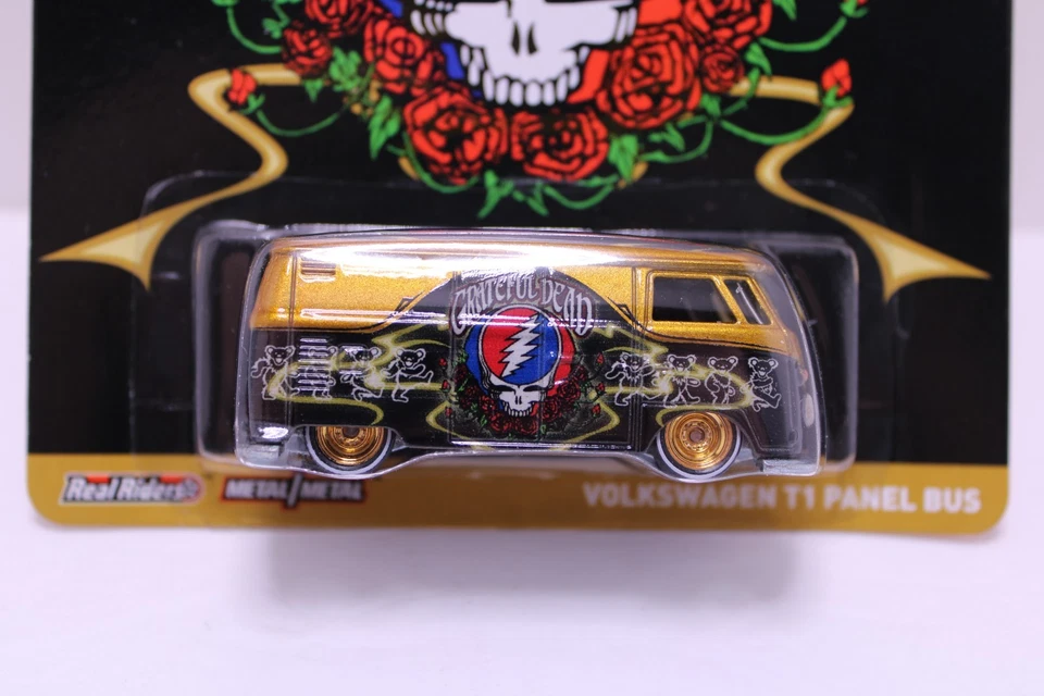 2013 Mattel Hot Wheels HW Pop Culture Grateful Dead VW T1 Panel Bus RR 1/64 - Image 2 of 3