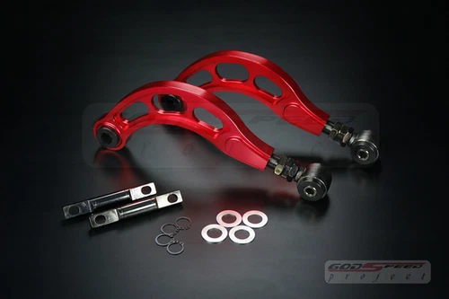 GODSPEED GEN2 FOR 06-15 HONDA CIVIC ALL REAR ADJUSTABLE CAMBER ARM KIT RED FA FG