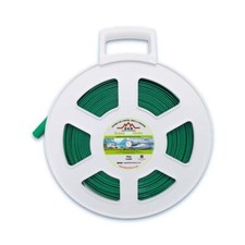 15m FLAT Garden HOSE on Large White REEL – made in Britain