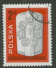 Poland Stamp Scott #2389 Arms of Treaty Signing 1980
