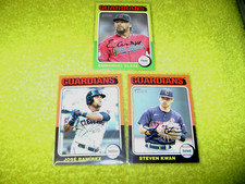 2024 Topps HERITAGE Baseball Cards JOSE RAMIREZ + S. KWAN, EMMANUEL CLASE MINT