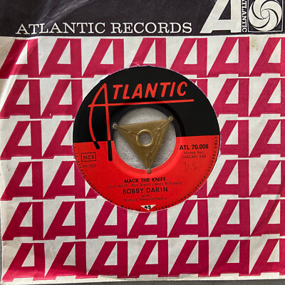 BOBBY DARIN: Mack The Knife / Beyond The Sea (Single Atlantic 70.008 /Mono /NM)