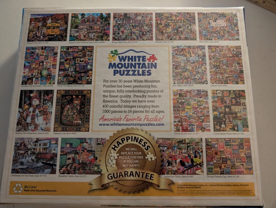 TOTALMENTE NUEVO Puzzle Montaña Blanca Tienda de Vinos y Quesos 1000 Piezas Foto 2 de 2