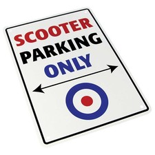 Motorrad Bike It Neuheit Spruch Parkschild - Roller Parking Only SIG009 T
