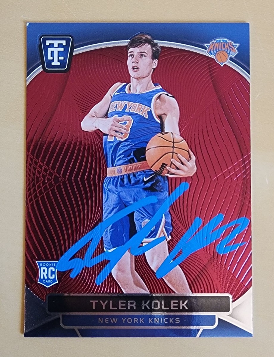 Tyler Kolek Signed 2024-25 Totally Certified Rookie Card #145 NY