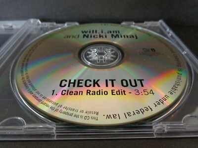 CHECK IT OUT by WILL.I.AM and NICKI MINAJ-Rare Collectible