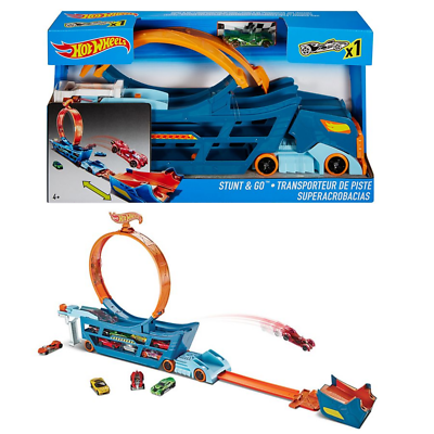 hot wheels stunt and go hauler