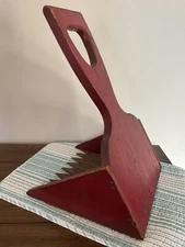 Vintage 19” Barn Red Cranberry Berry Farm Picker Scoop Harvester Rake