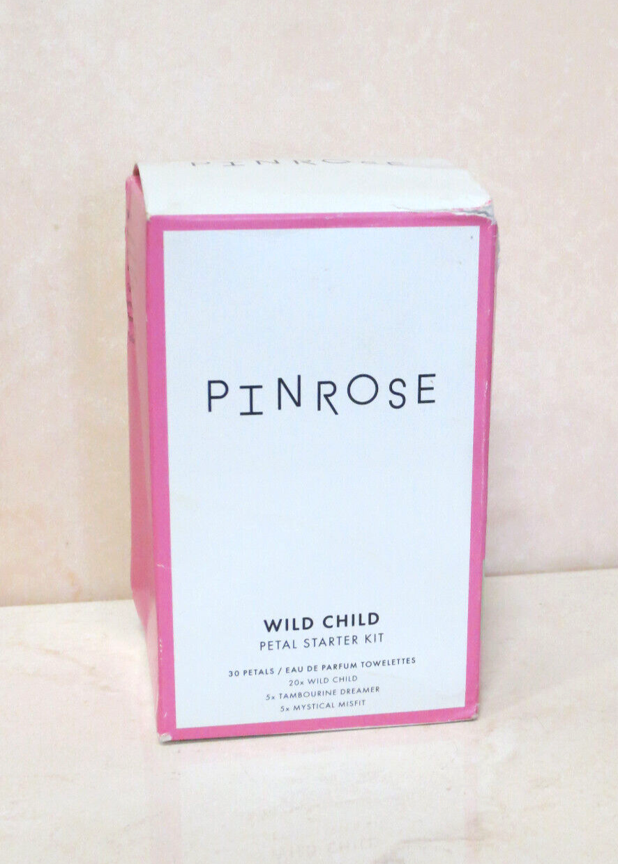 PINROSE WILD CHILD PETAL STARTER KIT 30 PETALS EAU DE PARFUM TOWELETTES