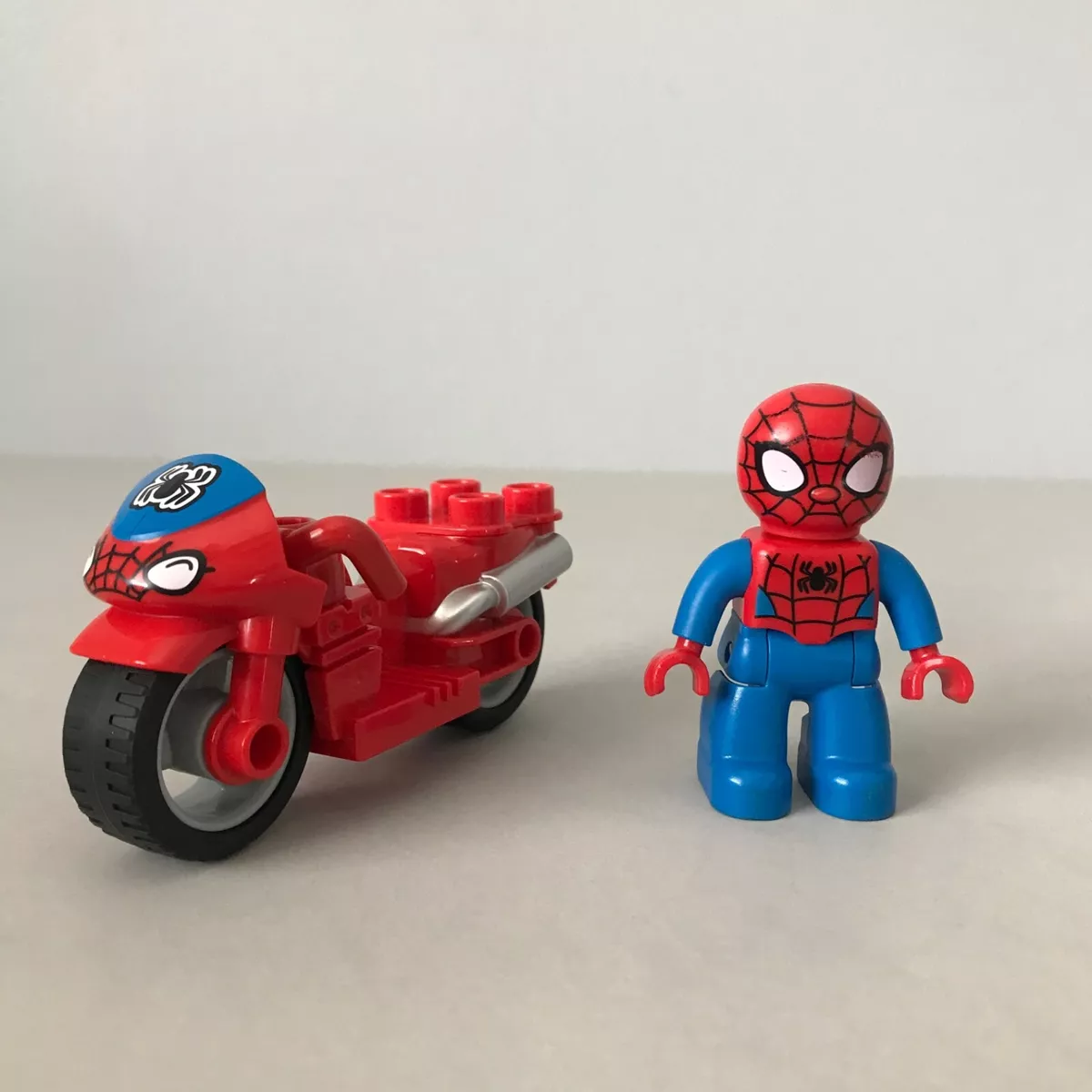 Lego Duplo 10607 Spider Man Web Bike Workshop Complete Set Marvel Comics