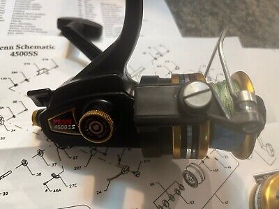 PENN Spinfisher 4500SS Graphite, Pre Owned, Good Condition PENN Spinfisher 4500SS Graphite, Pre Owned, Good Condition
